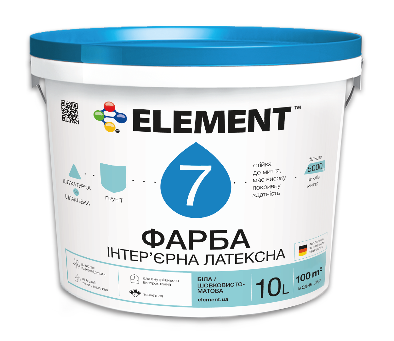 Інтер'єрна латексна фарба ELEMENT 7